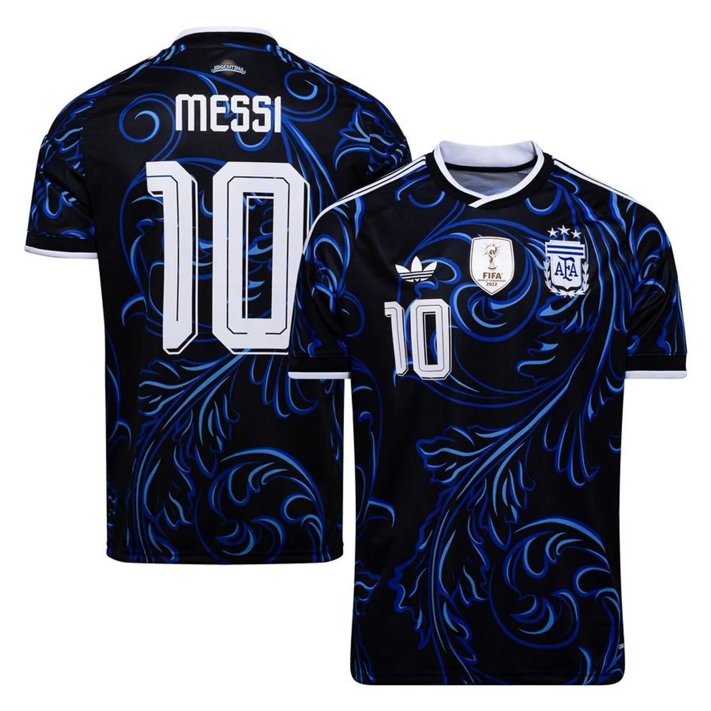 Argentina World Cup Away - Messi - Embroidered