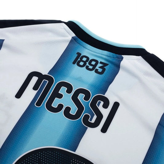 Argentina World Cup Home - Messi - Embroidered